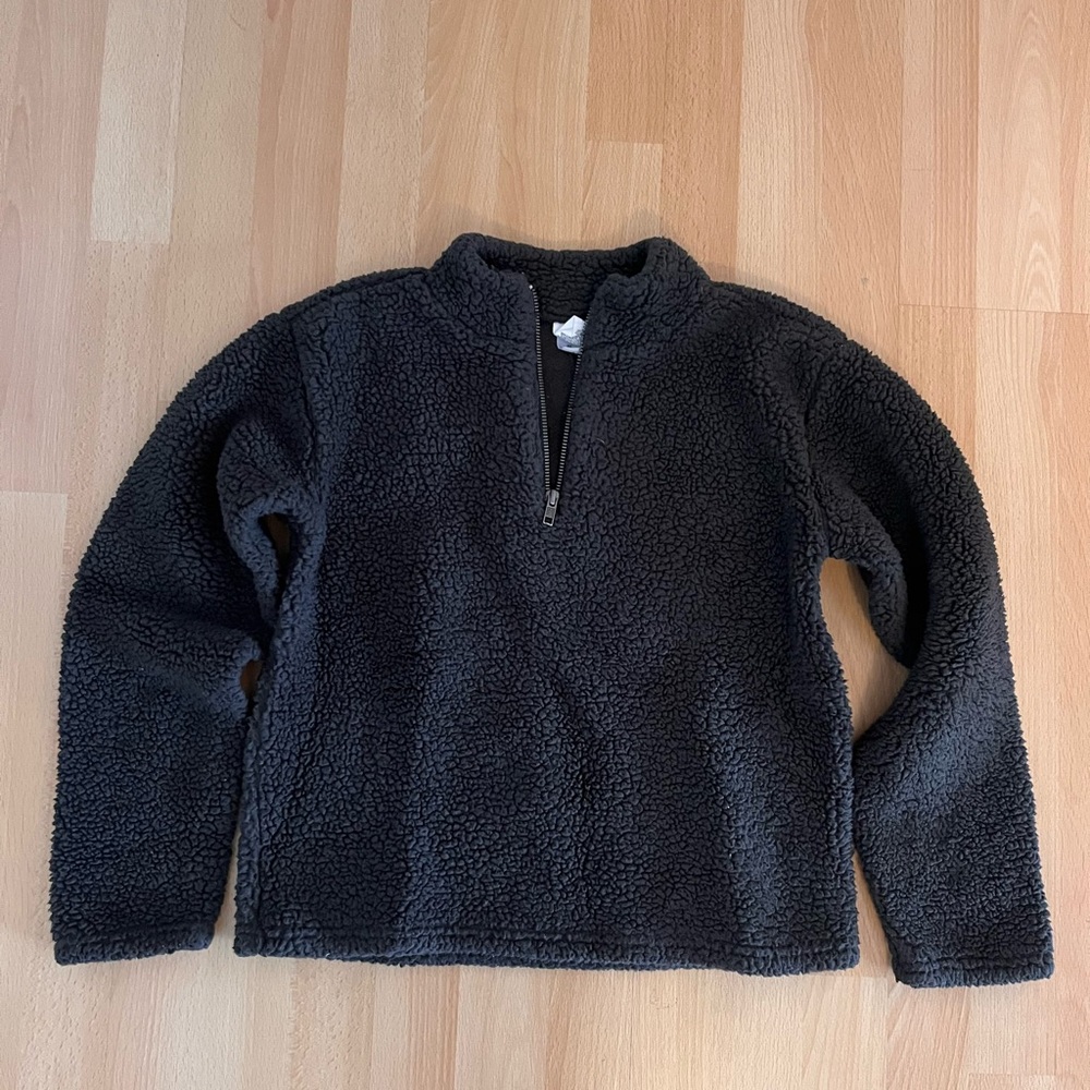 Melrose and Market Charcoal Sherpa Jacket